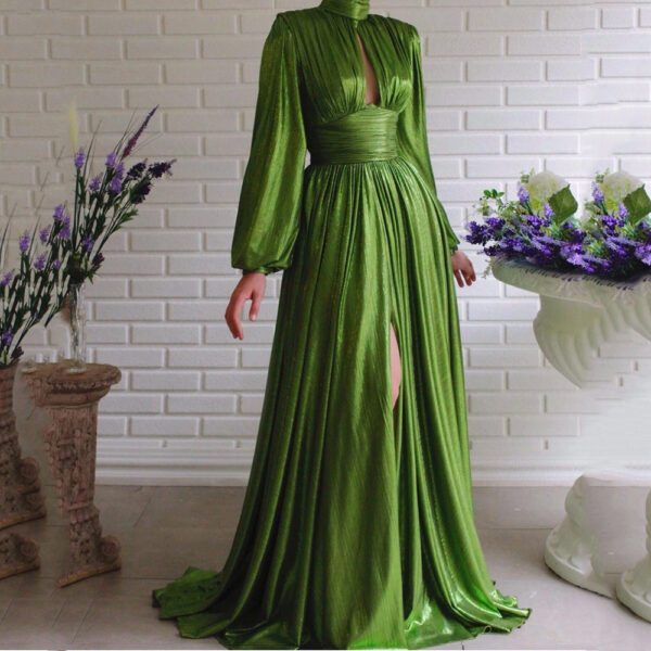Casual Waist Tight Halter Large Swing Dress