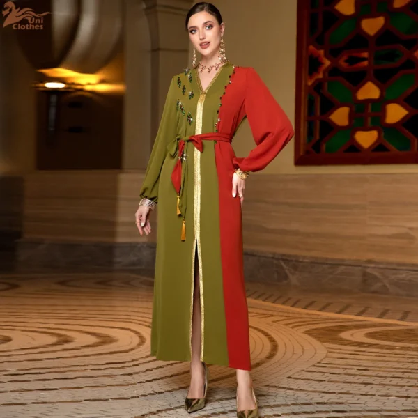 Diamonds V-neck Kaftan