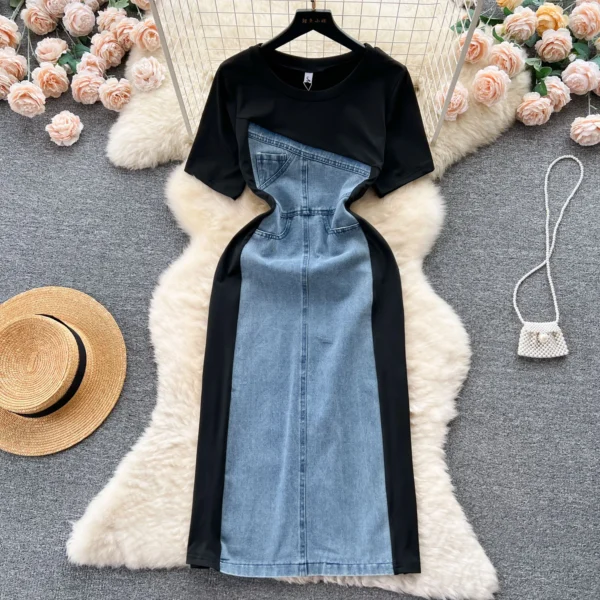 Elegant O-neck Vintage Short Sleeves Chic