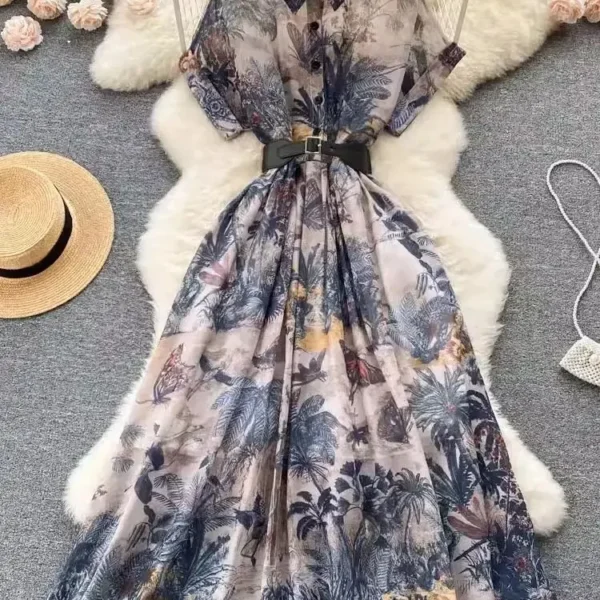 French Vintage Party Dress