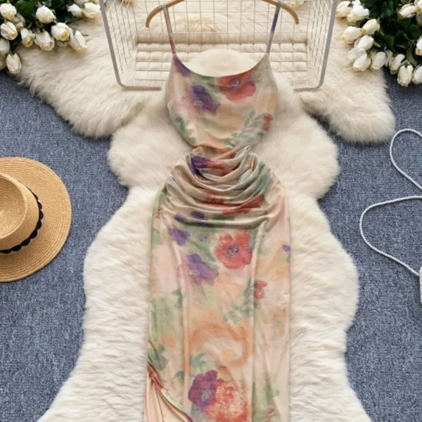 Foamlina Mesh Long Dress