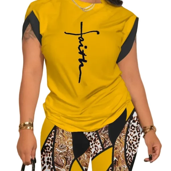 Women's Casual Loose T Shirt Short Sets