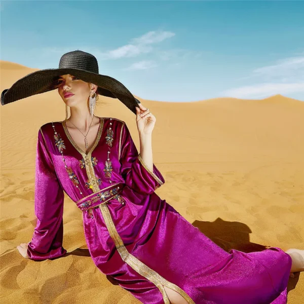 Elegant Velvet Diamonds Dress